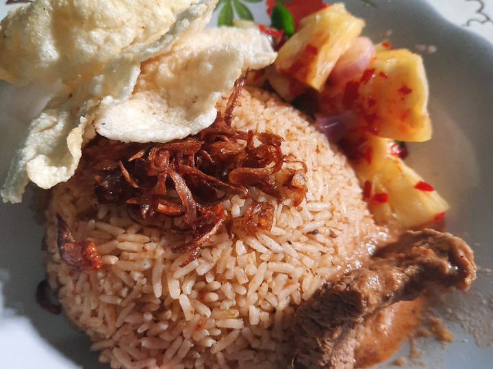  Bagaimana cara bikin Nasi Kebuli Sapi  nagih banget