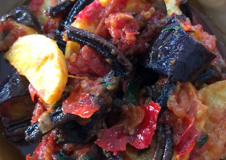 Resep: Belut balado terong kentang Simpel