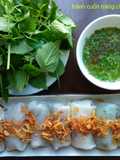 Bánh cuốn (Vietnamese Steamed Rice Rolls) Made in a Skillet