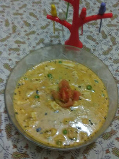 A picture of Milky mutter paneer.