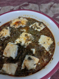 A picture of Palak Paneer 😊.