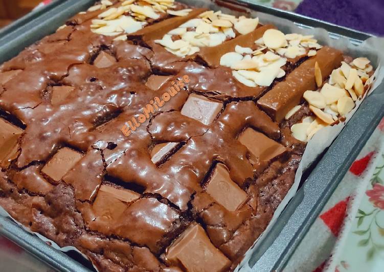 Fudgy Brownies dengan gula aren (uk. 2 loyang 26 cm)