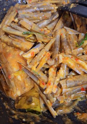 Foto resep Kerang bambu saus padang