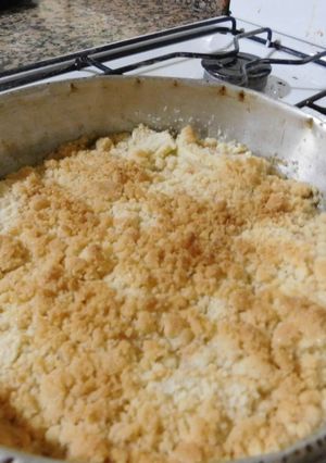 Una foto de Crumble de manzanas