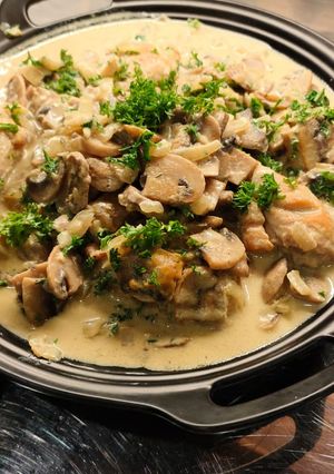 Foto resep Ayam Krim Jamur Kancing