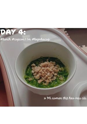 Hình của món Mì somen thịt heo rau cải 🥬.