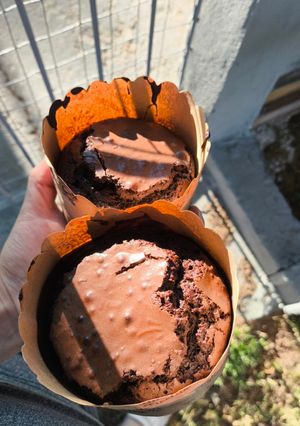 Una foto de Brownietone o brownie panettone