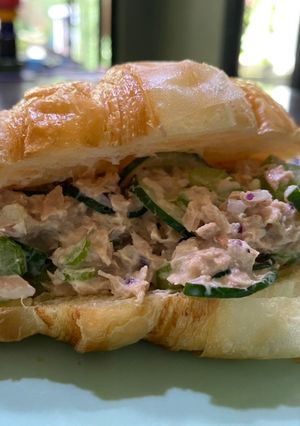 A picture of Homemade Delifrance Tuna Croissont.