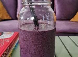 Una foto de Smoothie de blueberry