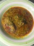 Bitter leaf and groundnut soup