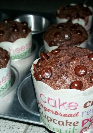 Foto resep Chocolate Custard Muffin