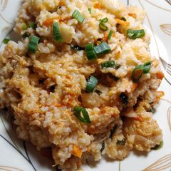 A picture of Fried rice with leftover rice.