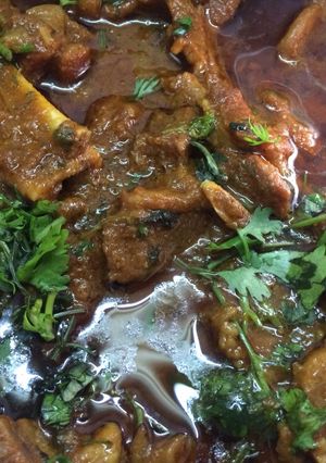 A picture of Mutton masala.