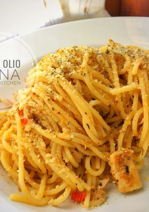 Foto resep Oglio Olio Tuna#pasta