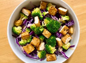 Hình của món Salad bắp cải tím+đậu hũ.