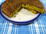Tortilla de zucchini y zanahoria