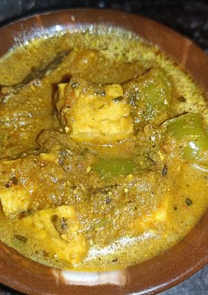 A picture of Paneer Capsicum Curry.