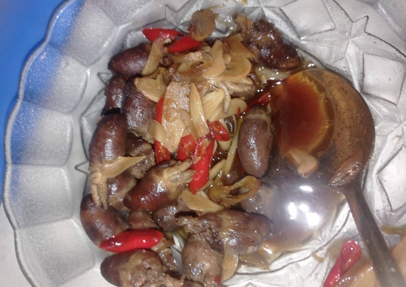 Oseng oseng jantung ayam