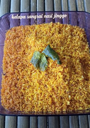 Foto resep Serundeng kelapa nasi jinggo