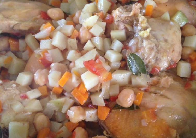 Pollo a la cazadora
