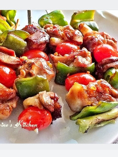 照燒雞肉串 的食譜成品照片