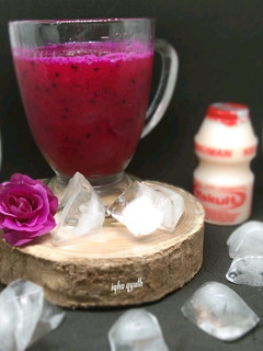 Foto resep Jus buah Naga Yakult