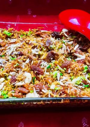 A picture of Coconut Jaggery Rice.