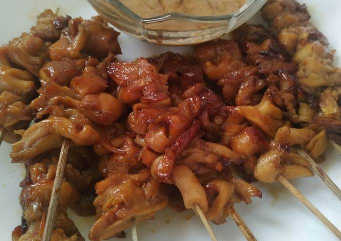 Resep: Sate jamur bumbu kacang Menu Enak Dan Mudah Dibuat