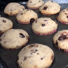 A picture of Chocolate chip muffins.