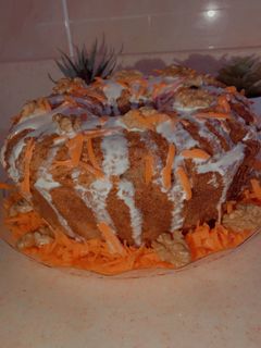 صورة لوصفة كيكة الجزر والقرفة 🥕🥧