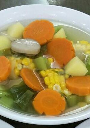 Hình của món Canh rau củ chay.