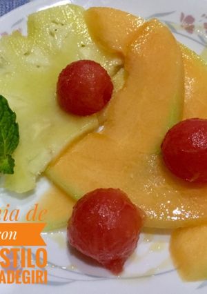 Una foto de Macedonia de Frutas con Miel de #lacocinadegiri