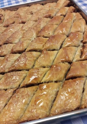 A picture of Baklavva - Greece sweet cake.