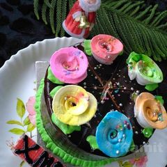 A picture of Eggless Choco Ganache Pastry.