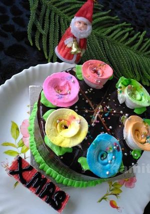 A picture of Eggless Choco Ganache Pastry.