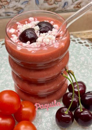 Foto principal de 🍒Salmorejo de Cereza, Cherry & Ajo negro 🍒