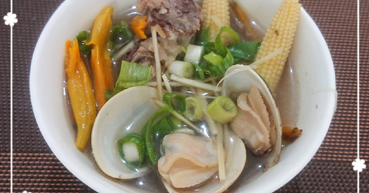 金針蛤蜊排骨湯 簡單料理 食譜by 潘俊霖的 簡單料理 Cookpad