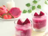 Puding Buah Naga & Strawberry