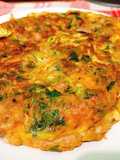 Omelette con perejil y Merkén
