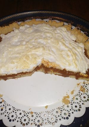 Una foto de Tarta de coco y dulce de leche