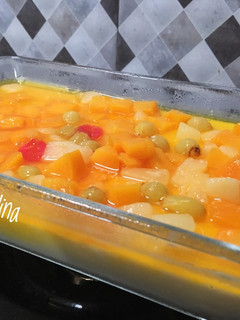 Foto resep Puding Tahu Siram Buah Segarr