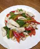 Squid with Red and Green Chillies