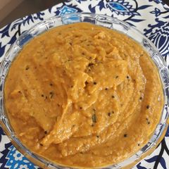Black gram Lentil and Pumpkin Chutney | Poosanikkai Thoghayal A picture of Black gram Lentil and Pumpkin Chutney | Poosanikkai Thoghayal.