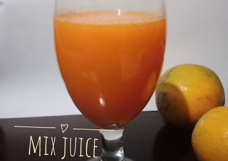 Bagaimana Menyiapkan Mix Juice (Wortel, Belimbing, Jeruk baby), Enak