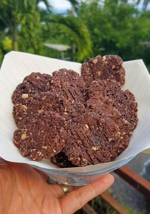 Foto resep 5.Oat chocolate cookies🍪💕 (Teflon + Takaran sendok + No mixer)