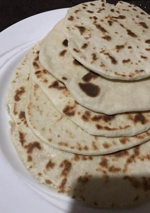 A picture of Shawarma bread by Mmn Khaleel's kitchen.