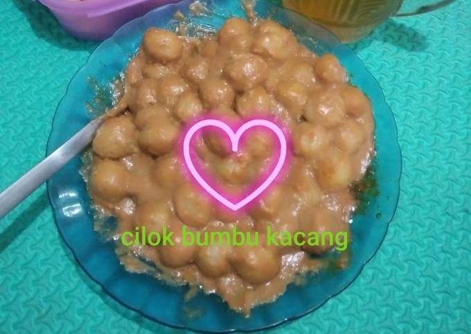 Resep Cilok bumbu kacang Anti Gagal