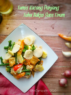 Foto resep Tumis Kacang Panjang Tahu Bakso Saos Tiram