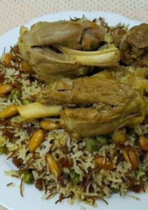 صورة لوصفة كبسه لحم