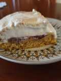 Postre borracho de sambayon y frutillas